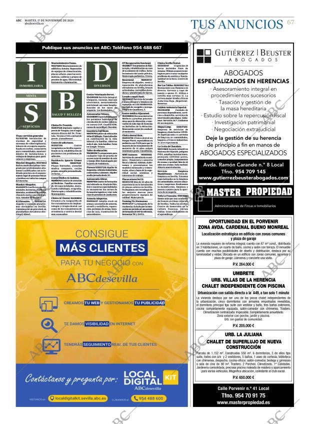 ABC SEVILLA 17-11-2020 página 67