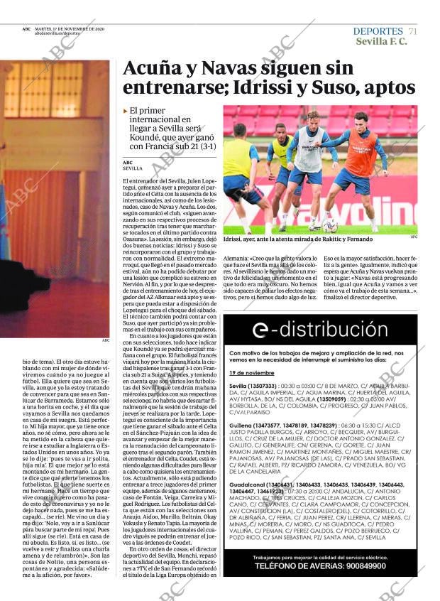 ABC SEVILLA 17-11-2020 página 71