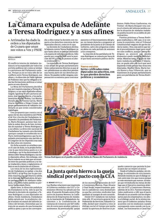 ABC SEVILLA 18-11-2020 página 37