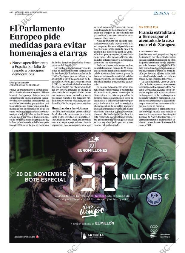 ABC SEVILLA 18-11-2020 página 43