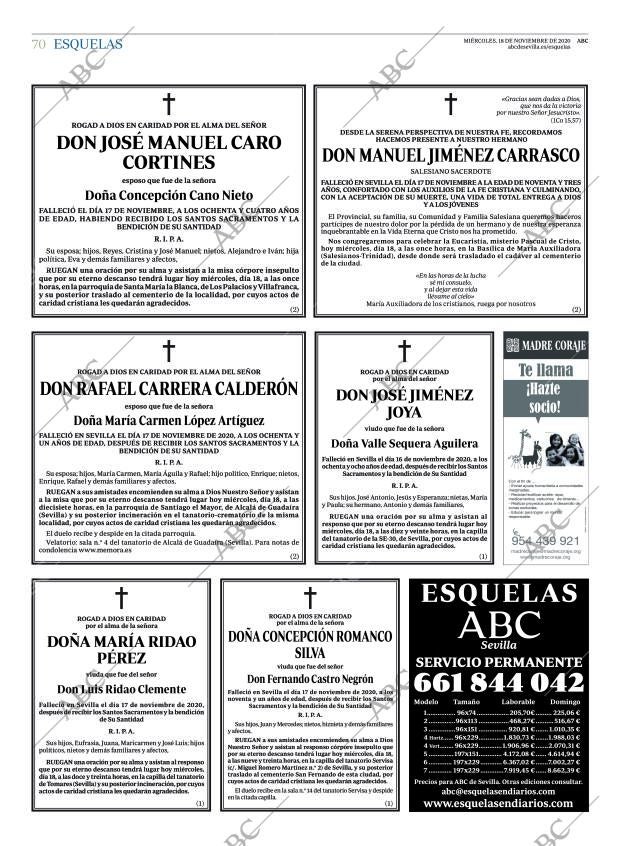 ABC SEVILLA 18-11-2020 página 70