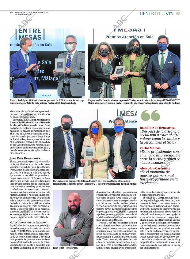 ABC SEVILLA 18-11-2020 página 85