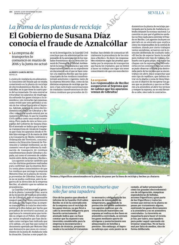 ABC SEVILLA 19-11-2020 página 21