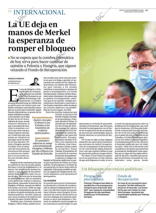 ABC SEVILLA 19-11-2020 página 52