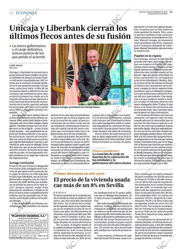 ABC SEVILLA 19-11-2020 página 60