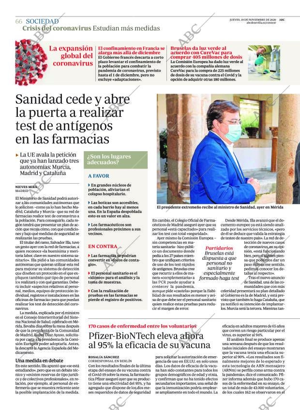 ABC SEVILLA 19-11-2020 página 66