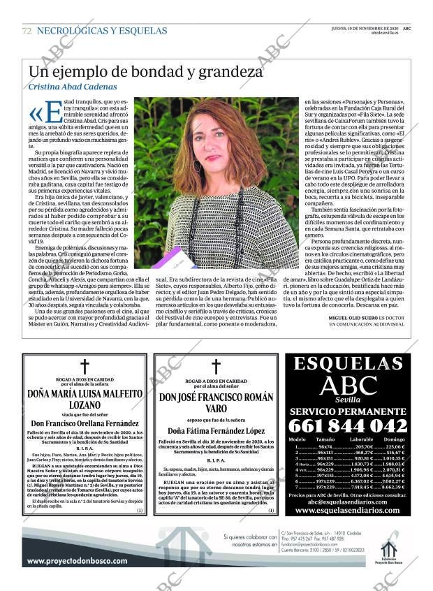 ABC SEVILLA 19-11-2020 página 72
