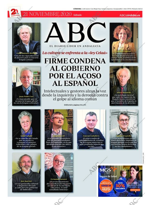 ABC CORDOBA 21-11-2020 página 1