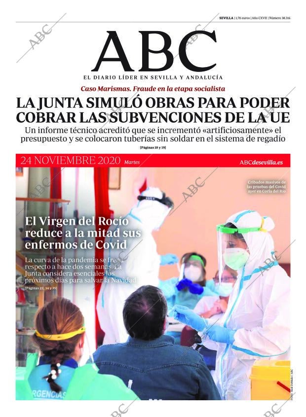 ABC SEVILLA 24-11-2020 página 1