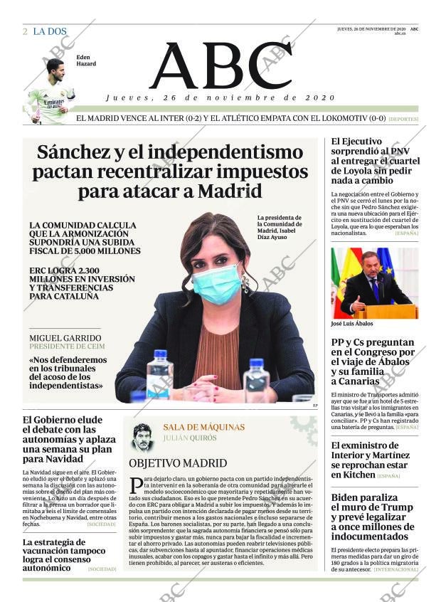 ABC MADRID 26-11-2020 página 2