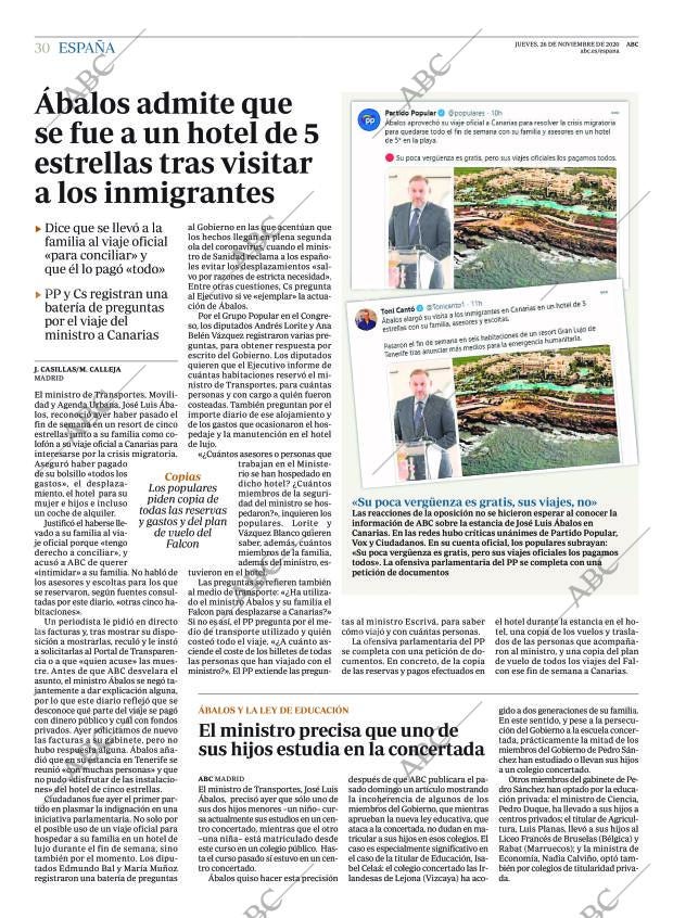 ABC MADRID 26-11-2020 página 30