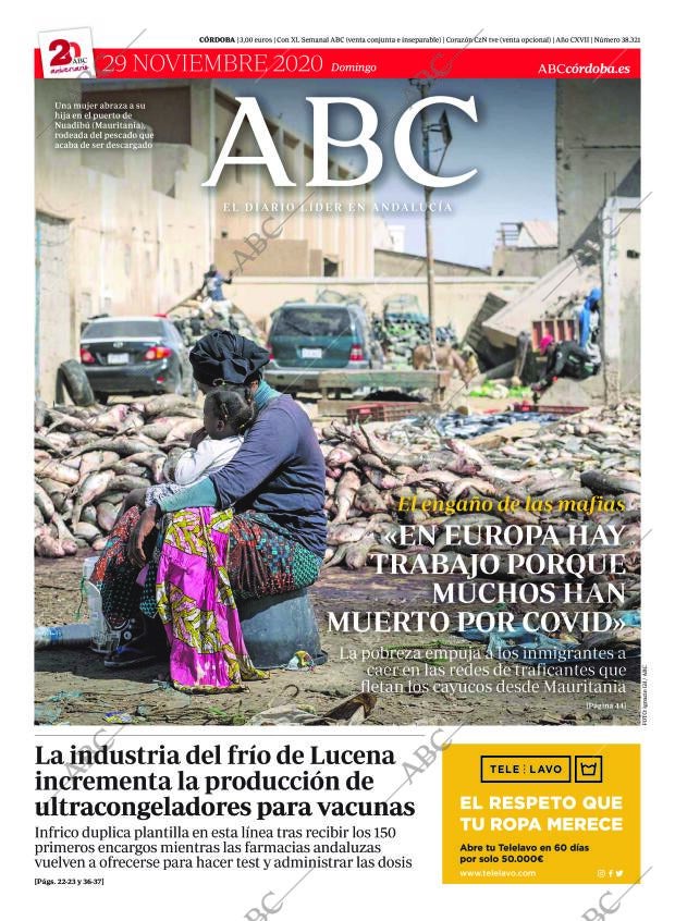 ABC CORDOBA 29-11-2020 página 1