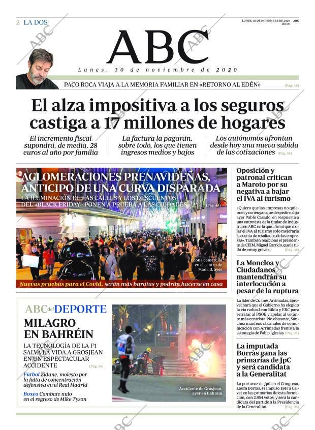 ABC MADRID 30-11-2020 página 2