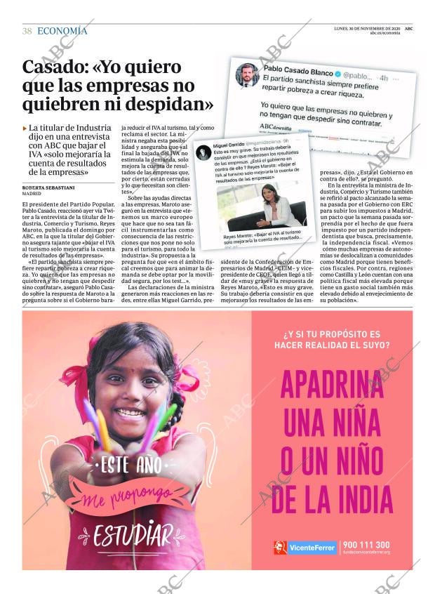 ABC MADRID 30-11-2020 página 38