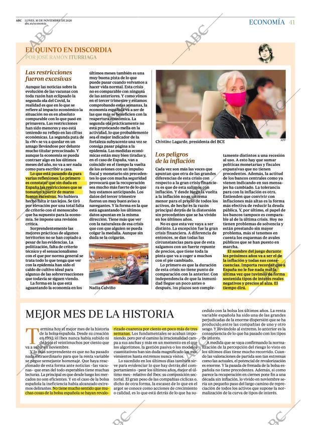 ABC MADRID 30-11-2020 página 41