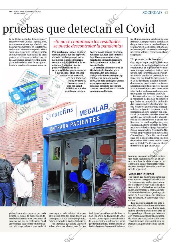 ABC MADRID 30-11-2020 página 43