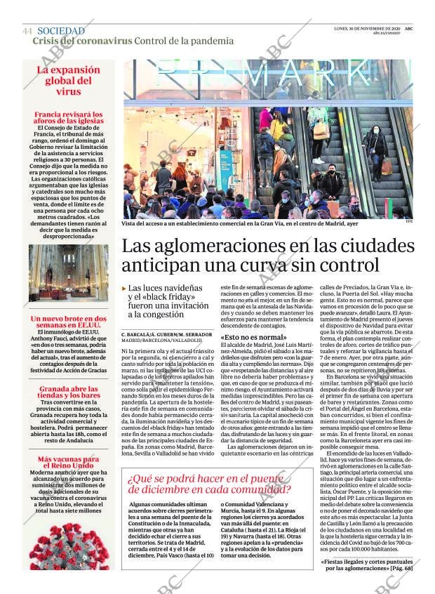 ABC MADRID 30-11-2020 página 44