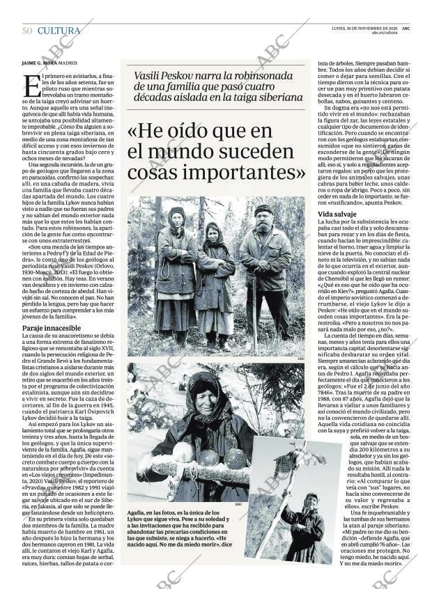 ABC MADRID 30-11-2020 página 50