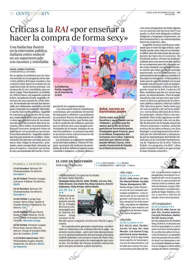 ABC MADRID 30-11-2020 página 74
