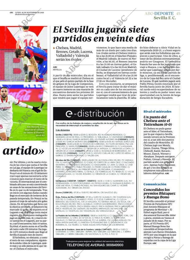 ABC SEVILLA 30-11-2020 página 45