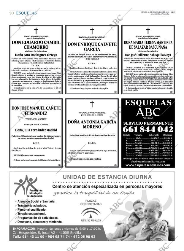 ABC SEVILLA 30-11-2020 página 90