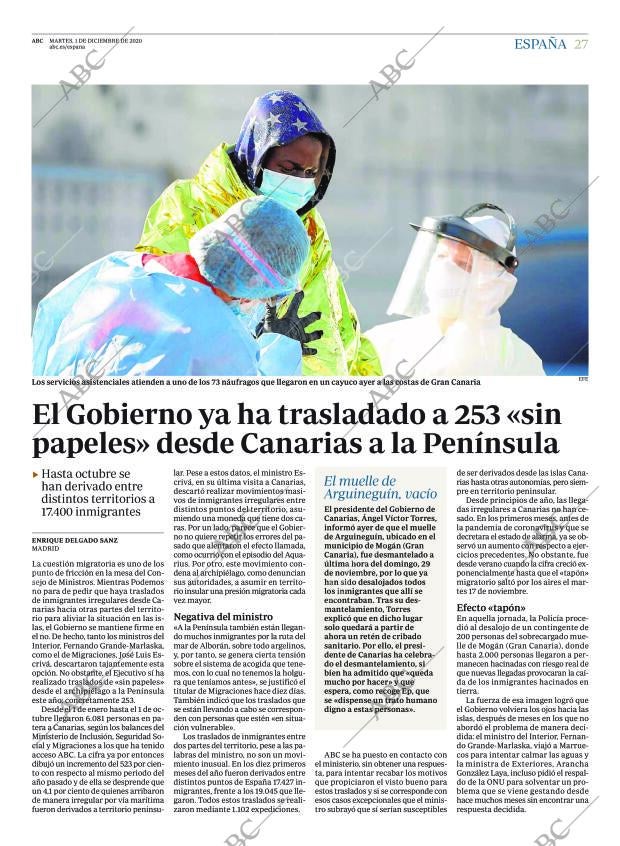 ABC MADRID 01-12-2020 página 27