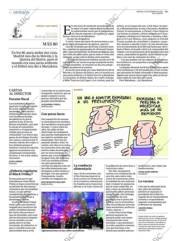 ABC MADRID 01-12-2020 página 6