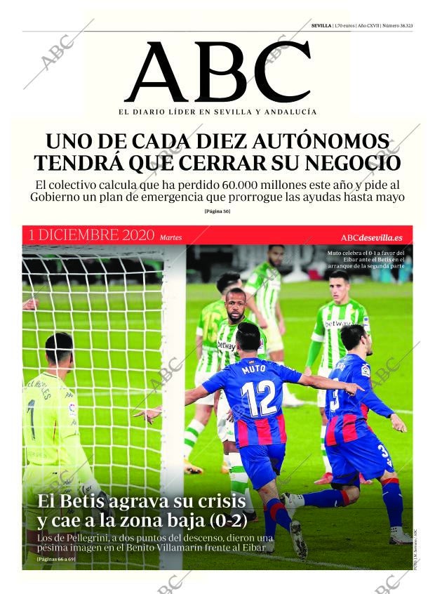 ABC SEVILLA 01-12-2020 página 1