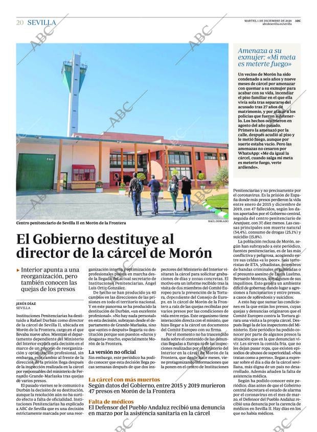ABC SEVILLA 01-12-2020 página 20
