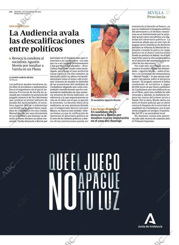 ABC SEVILLA 01-12-2020 página 27