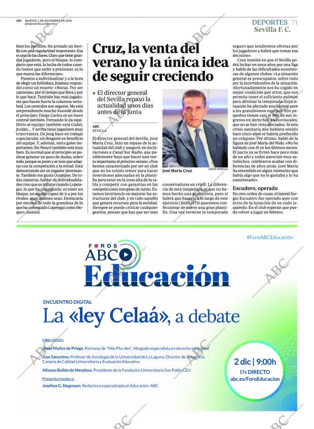 ABC SEVILLA 01-12-2020 página 71