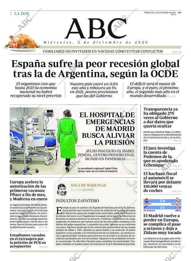 ABC MADRID 02-12-2020 página 2