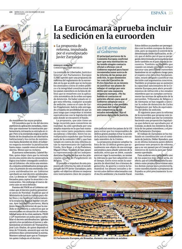 ABC MADRID 02-12-2020 página 23