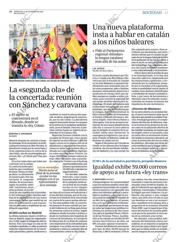 ABC MADRID 02-12-2020 página 43
