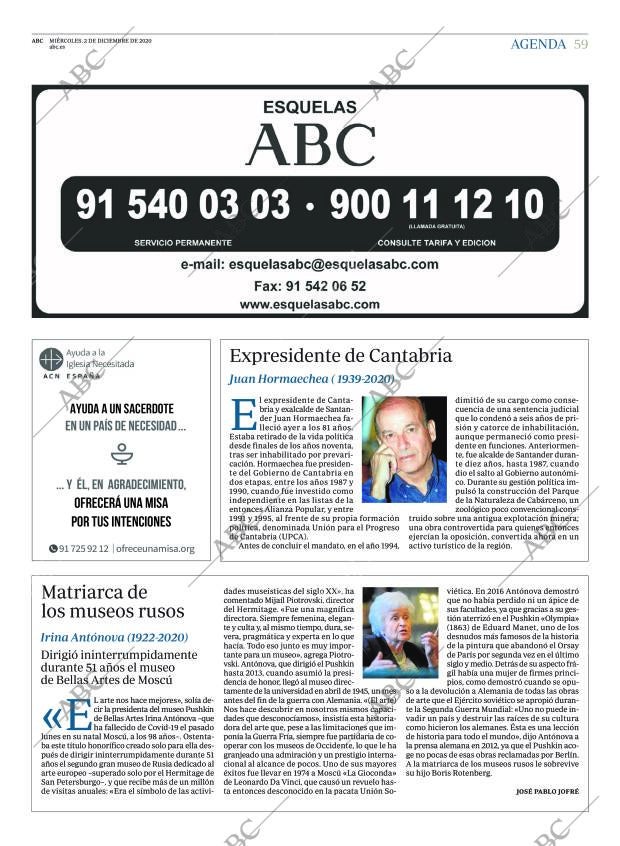 ABC MADRID 02-12-2020 página 59