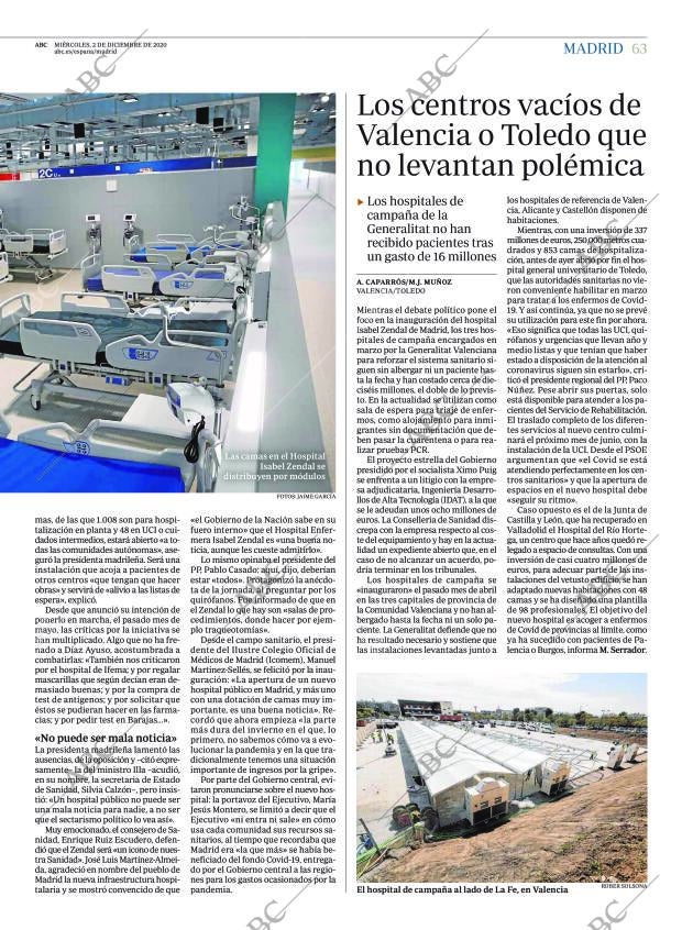 ABC MADRID 02-12-2020 página 63