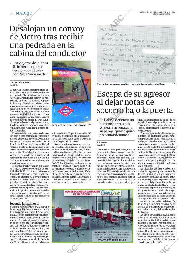 ABC MADRID 02-12-2020 página 64