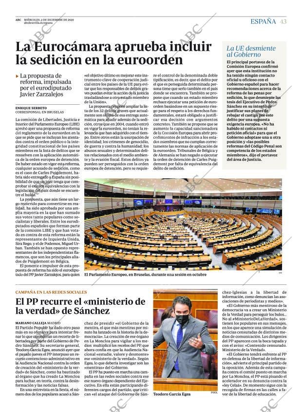 ABC SEVILLA 02-12-2020 página 43