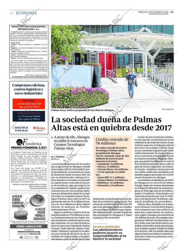 ABC SEVILLA 02-12-2020 página 54