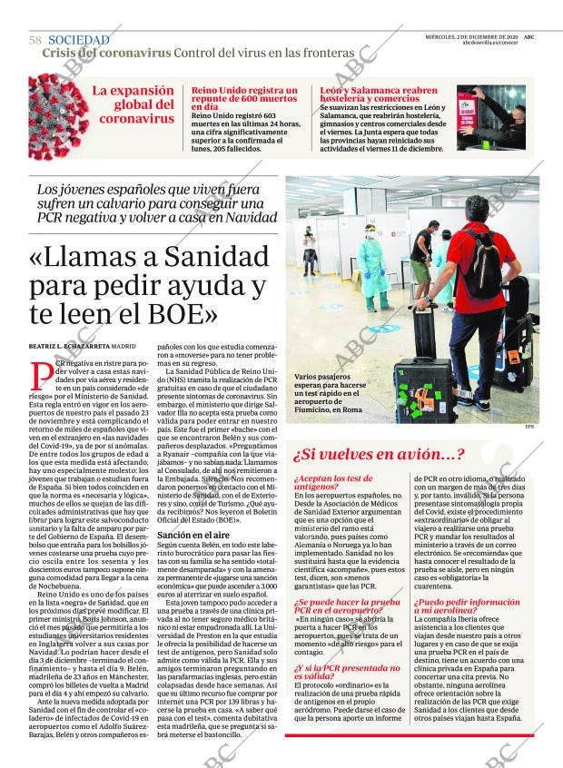 ABC SEVILLA 02-12-2020 página 58
