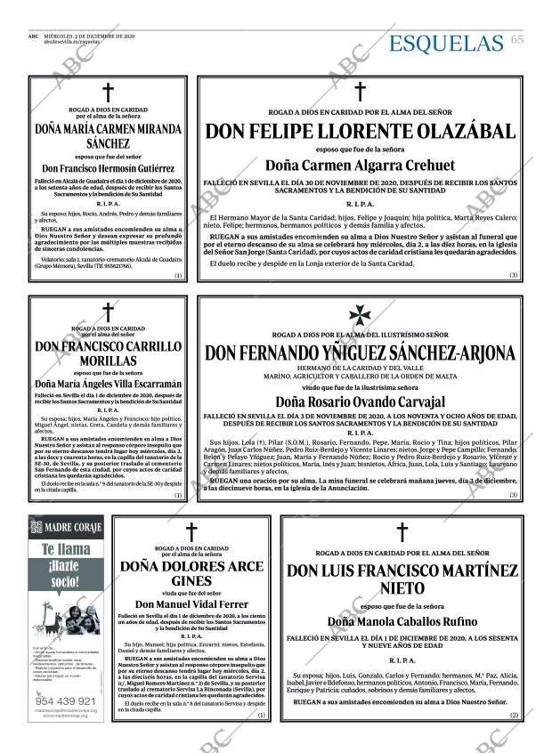 ABC SEVILLA 02-12-2020 página 65