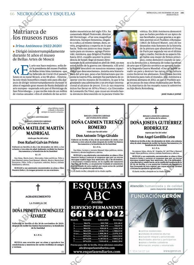 ABC SEVILLA 02-12-2020 página 66