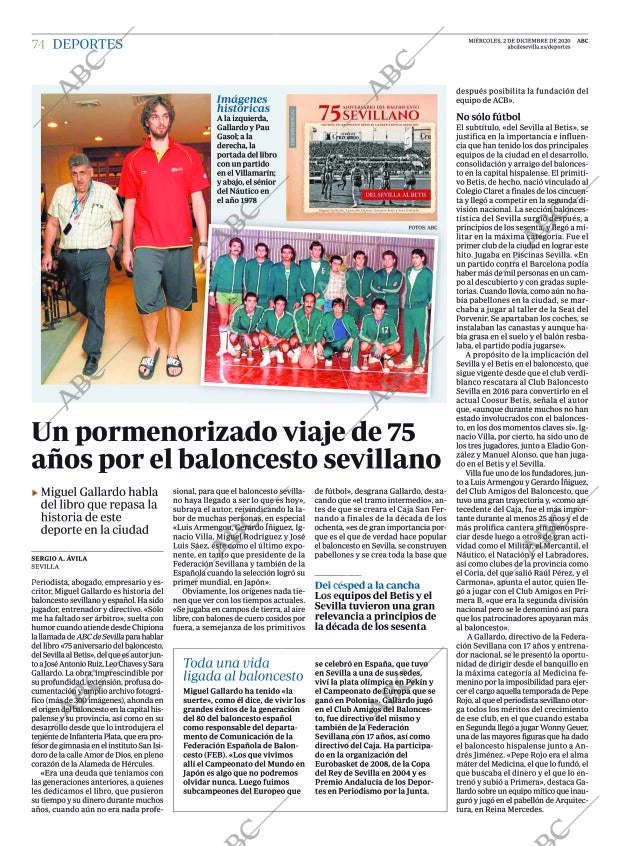 ABC SEVILLA 02-12-2020 página 74
