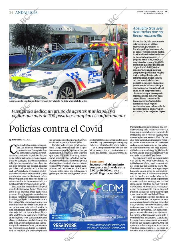 ABC SEVILLA 03-12-2020 página 34