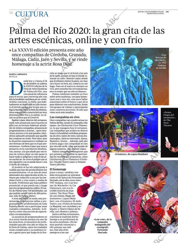 ABC SEVILLA 03-12-2020 página 58