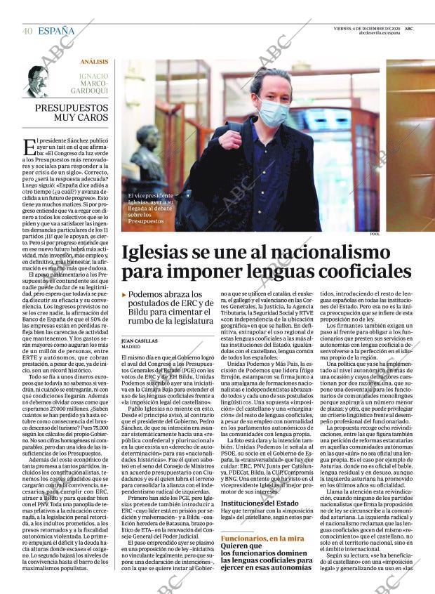 ABC SEVILLA 04-12-2020 página 40