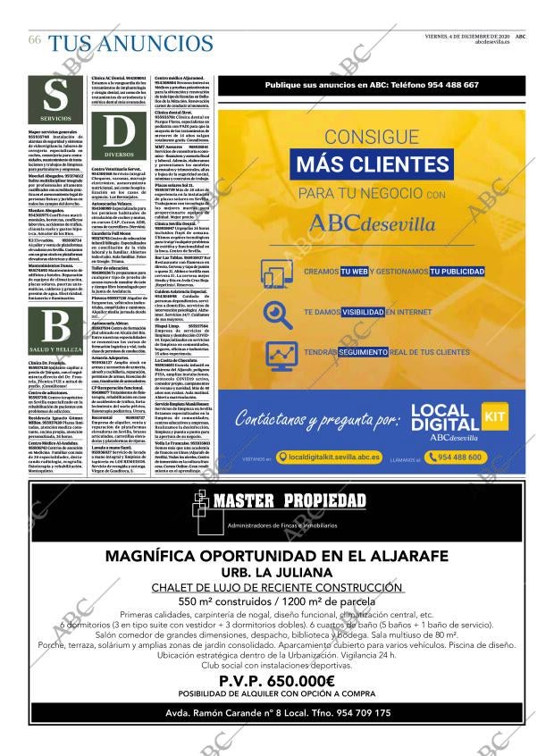 ABC SEVILLA 04-12-2020 página 66