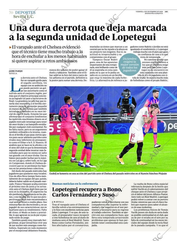 ABC SEVILLA 04-12-2020 página 70