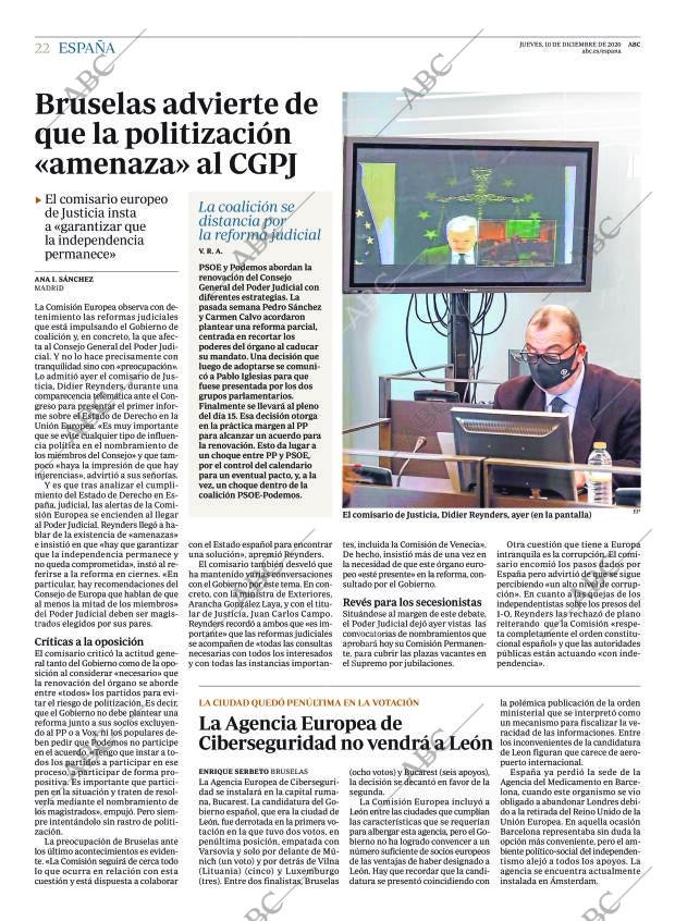 ABC MADRID 10-12-2020 página 22