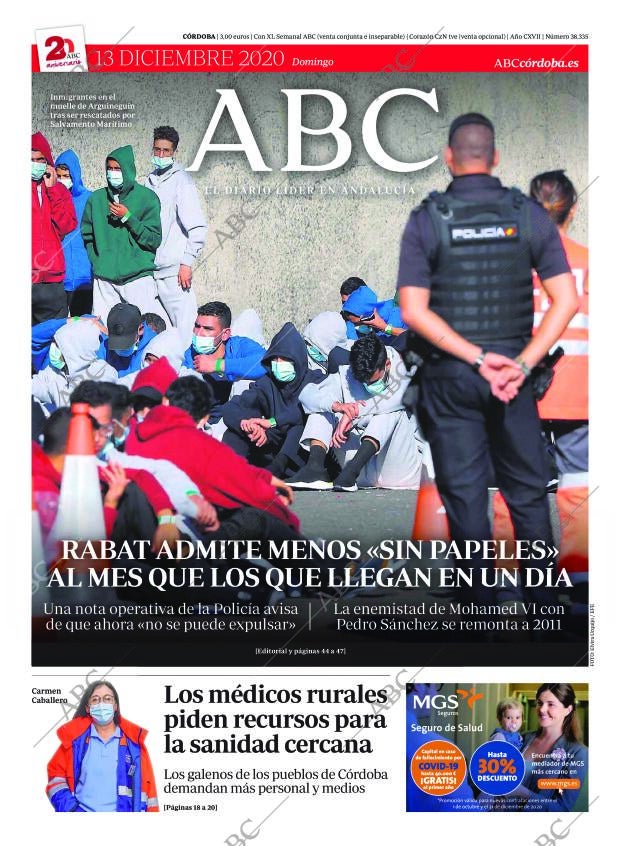 ABC CORDOBA 13-12-2020 página 1